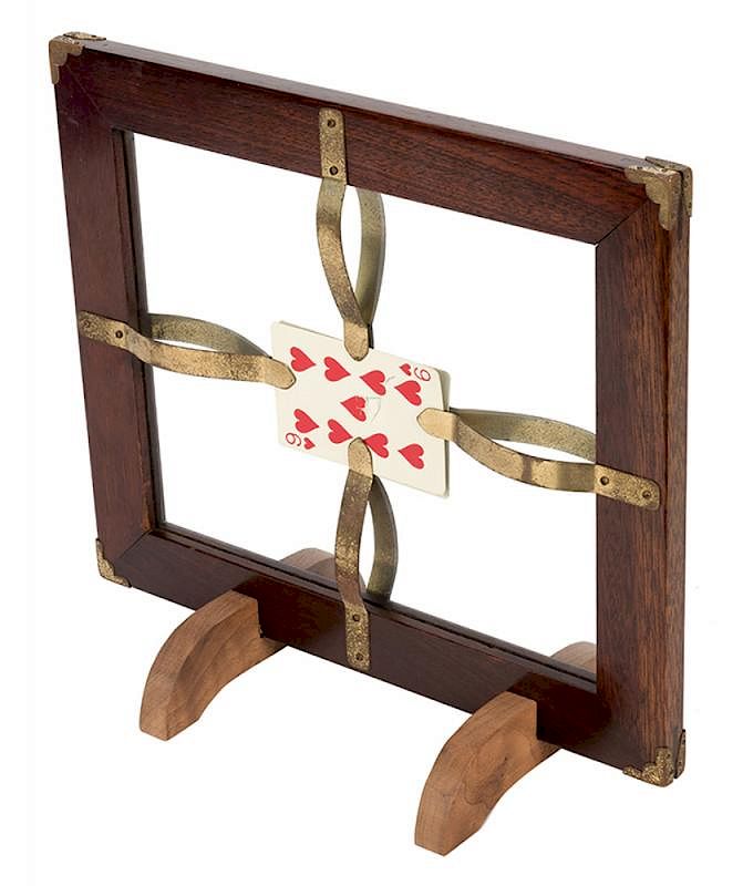 Appraisal: Glass Penetration Glass Penetration American ca Handsome mahogany frame holds