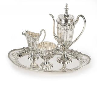 Appraisal: A sterling silver ''Marie Antoinette'' tea service - Mt Vernon