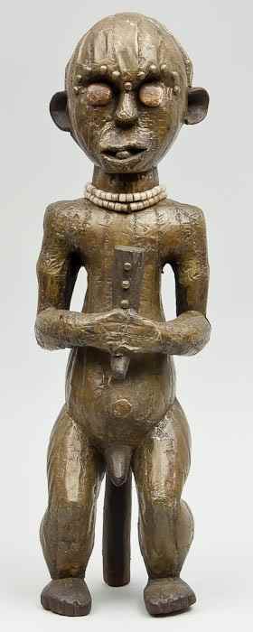 Appraisal: A Fang reliquary figure Gabon second half th century covered