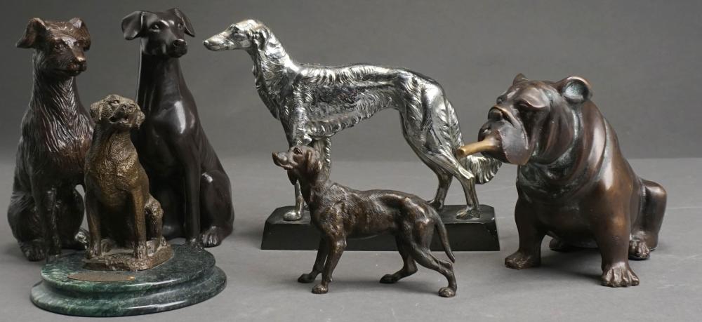 Appraisal: COLLECTION OF METAL FIGURES OF DOGSCollection of Metal Figures of