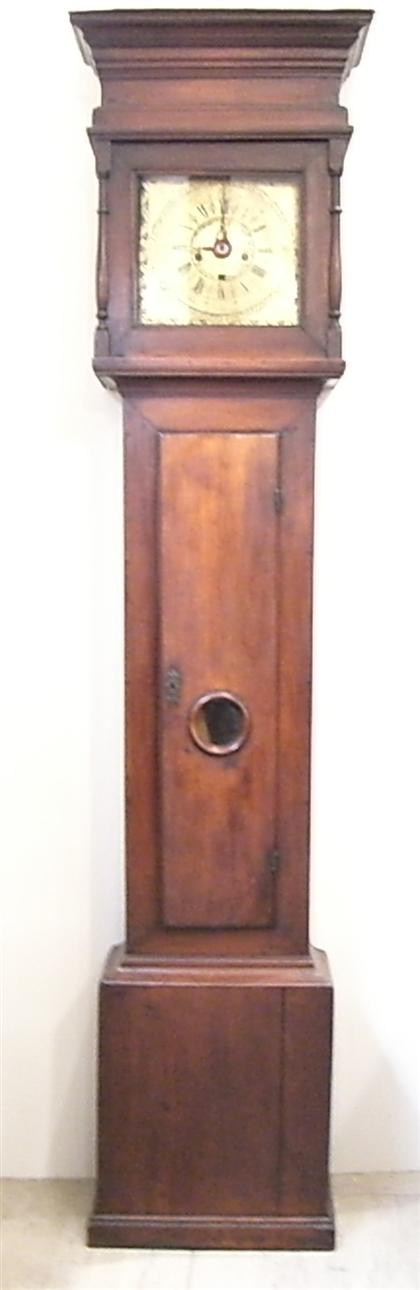 Appraisal: Chippendale cherrywood tall case clock inscribed robert kennedy mid- th