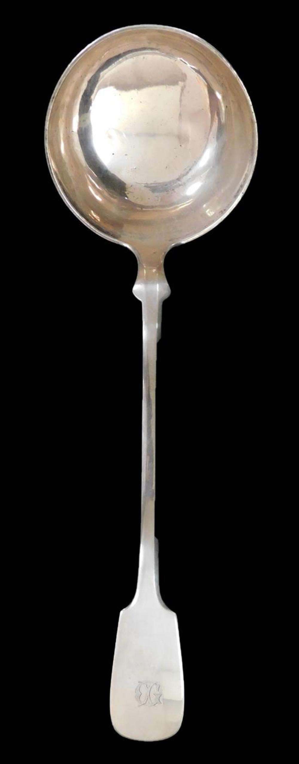 Appraisal: SILVER Large ladle American likely th early th C two