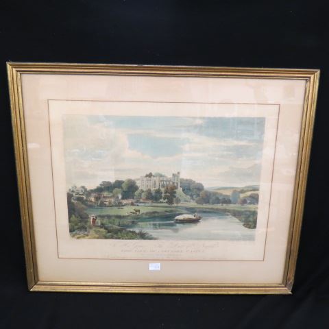 Appraisal: Lithograph View of Arundel Castle by William Scott engraved by