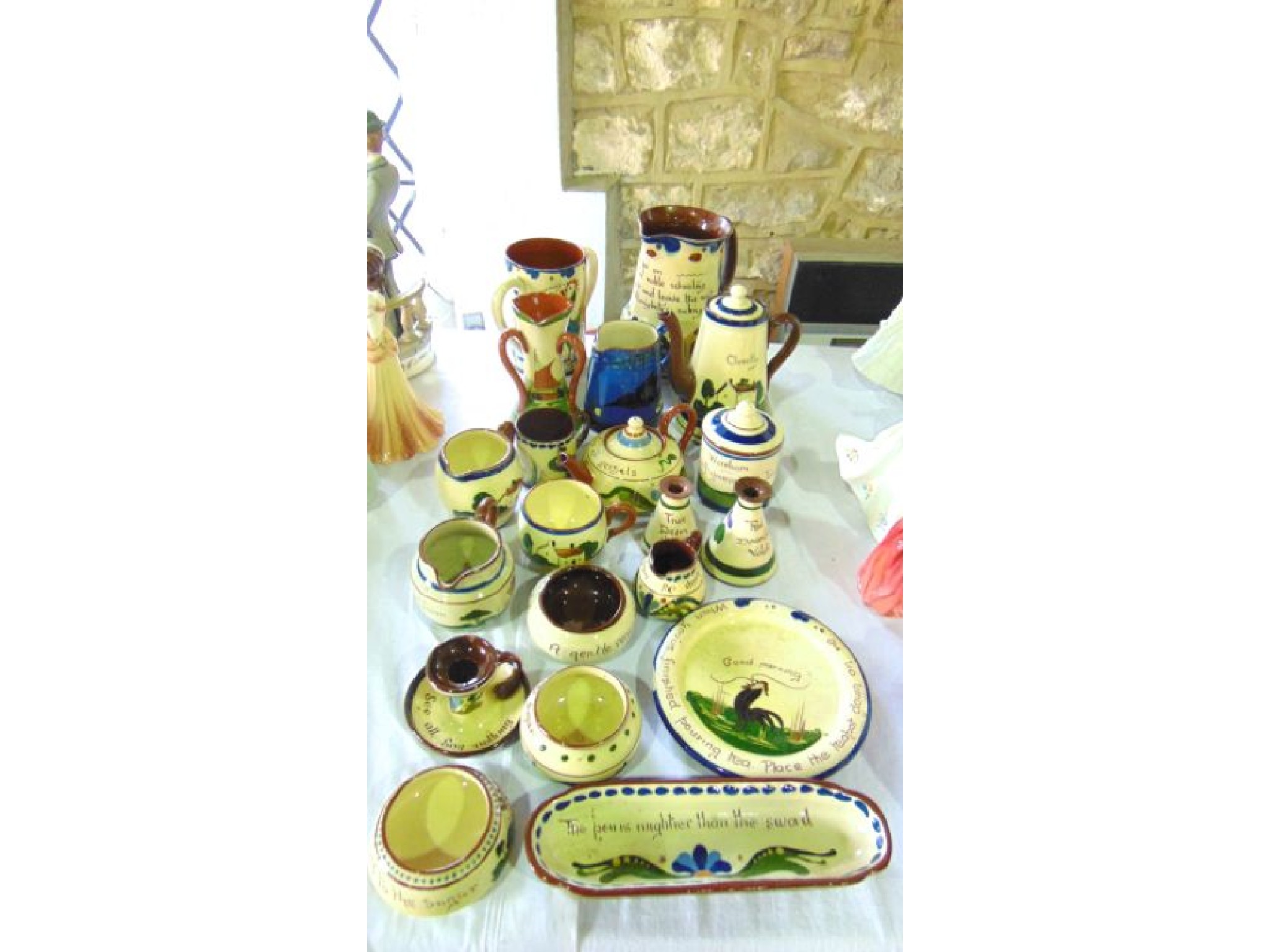 Appraisal: A quantity of Torquay and other Devon pottery wares including