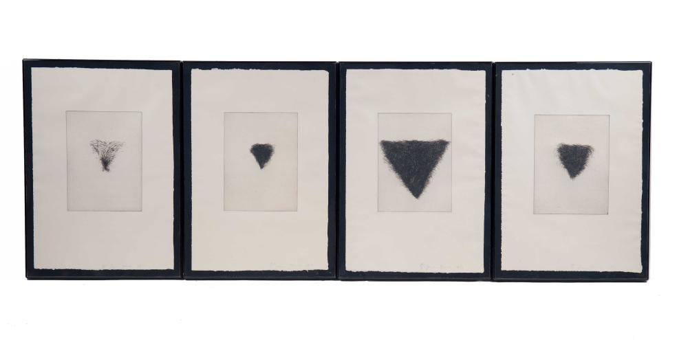 Appraisal: JIM DINE FOUR KINDS OF PUBIC HAIR circa set of