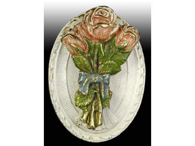 Appraisal: Three Roses Cast Iron Doorknocker Description Made by Hubley and