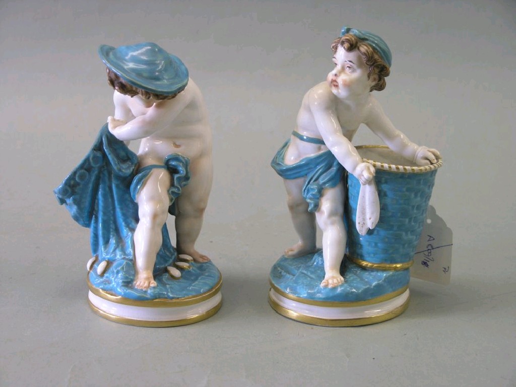 Appraisal: A pair of Victorian Royal Worcester figures each in the