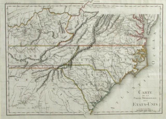 Appraisal: Antique map of the Southeast United States- 'Carte De LA