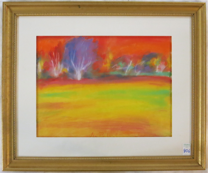 Appraisal: JAN PARKER PASTEL ON PAPER United States England born Brightly