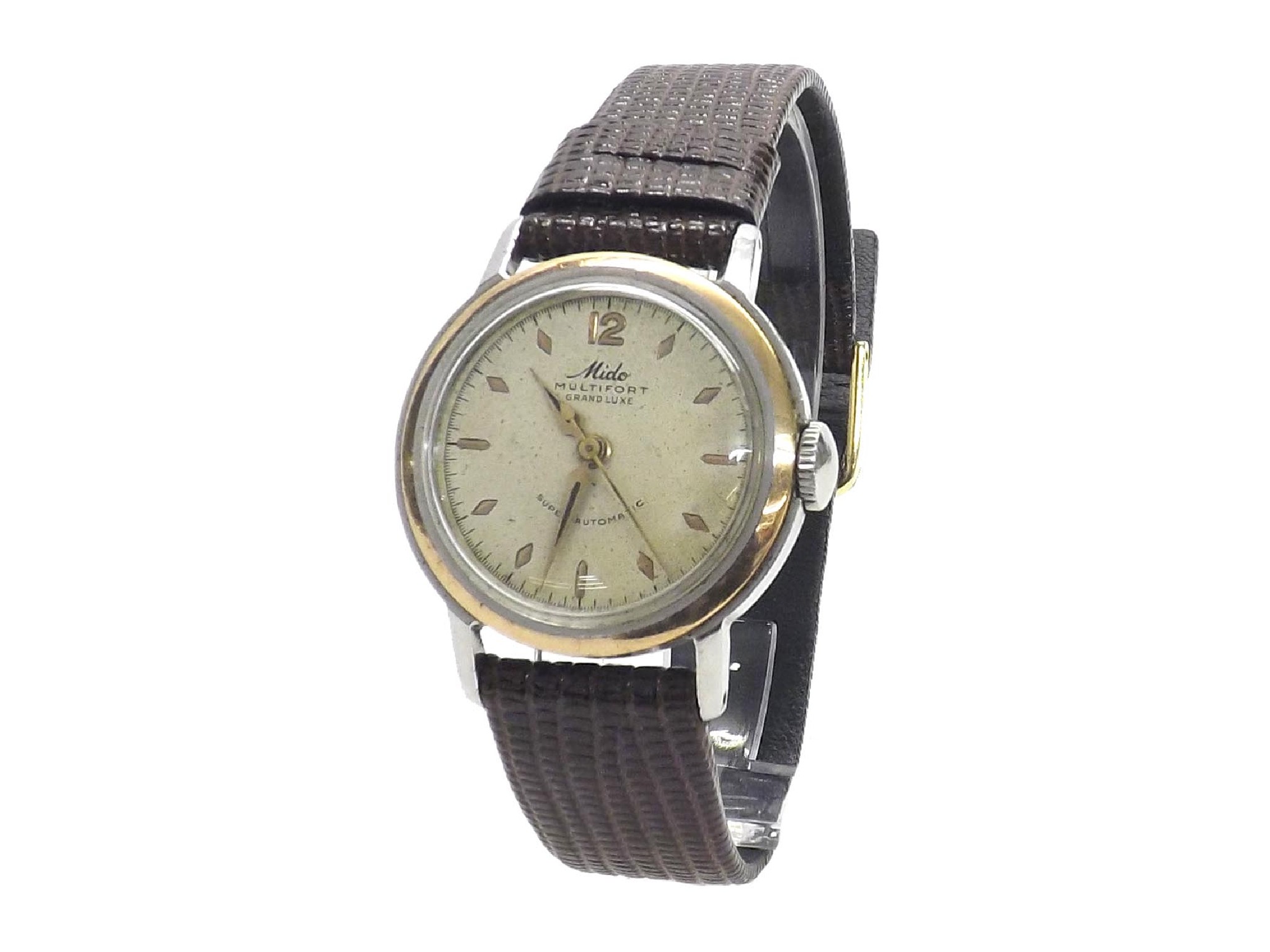 Appraisal: Mido Multifort Grand Luxe Super-Automatic stainless steel gentleman's wristwatch the