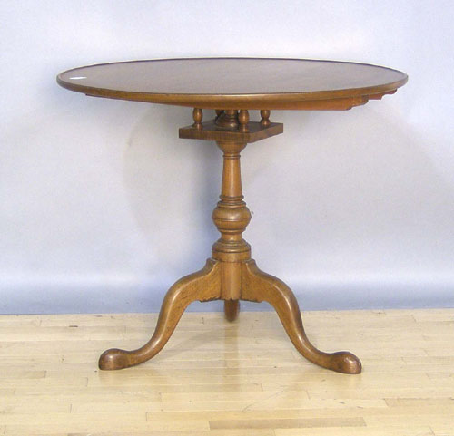 Appraisal: Pennsylvania Queen Anne walnut tea table h w