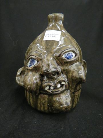 Appraisal: Southern Pottery Face Jugs Grace Nell Howell B R Holcomb