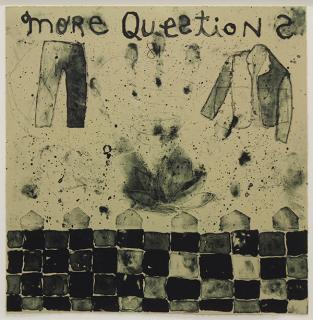 Appraisal: Print Squeak Carnwath Squeak Carnwath American b Questions single-color lithograph