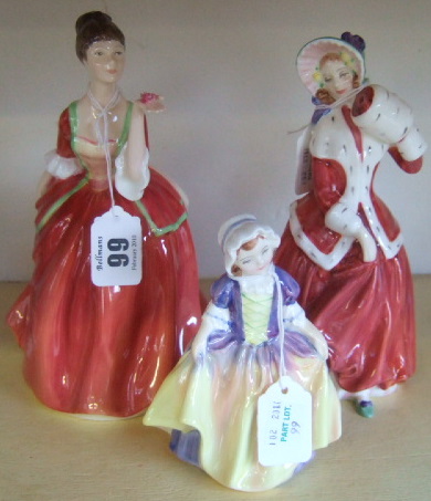 Appraisal: Royal Doulton figures 'Christmas Morn' HN 'Flower of Love' HN