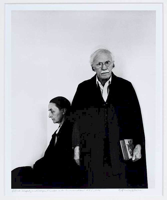 Appraisal: Arnold Newman American - Stieglitz and O'Keefe in An American