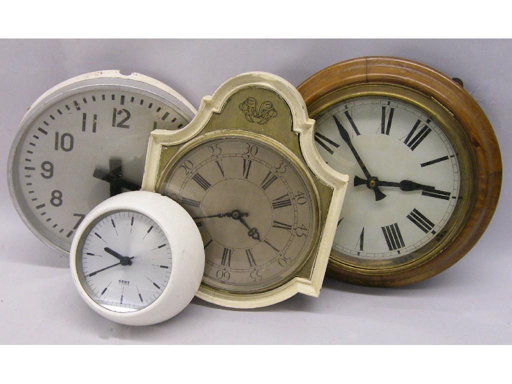 Appraisal: Good turret or church tower two train clock converted to