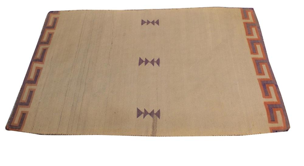 Appraisal: NAVAJO THROW RUGCondition worn with edges fraying ' x '