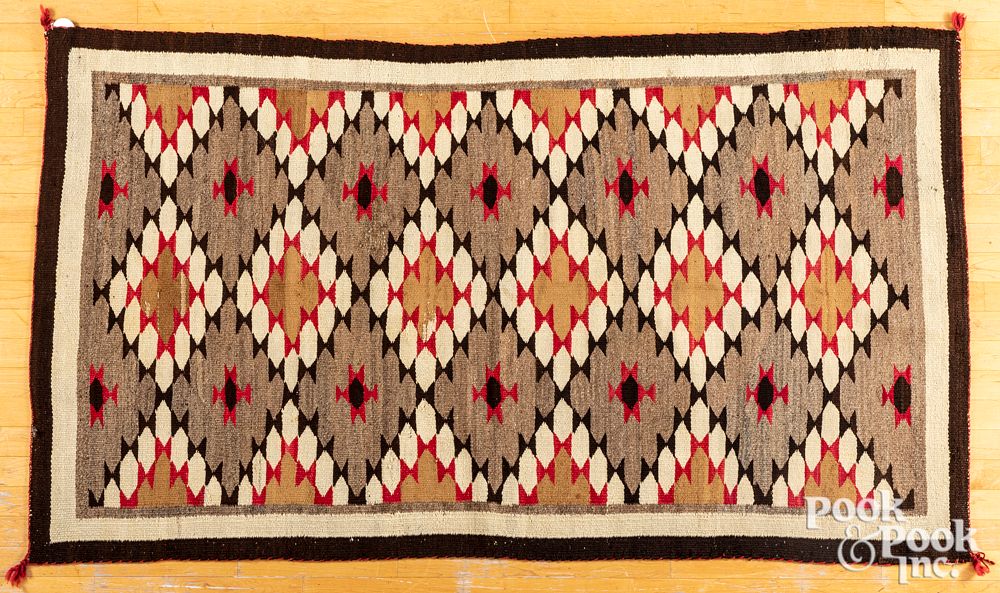 Appraisal: Navajo Indian rug Navajo Indian rug l w Condition Overall