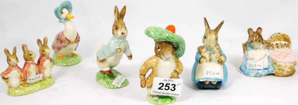 Appraisal: Royal Albert Beatrix Potter Figures Jemima Puddle Duck Peter Rabbit