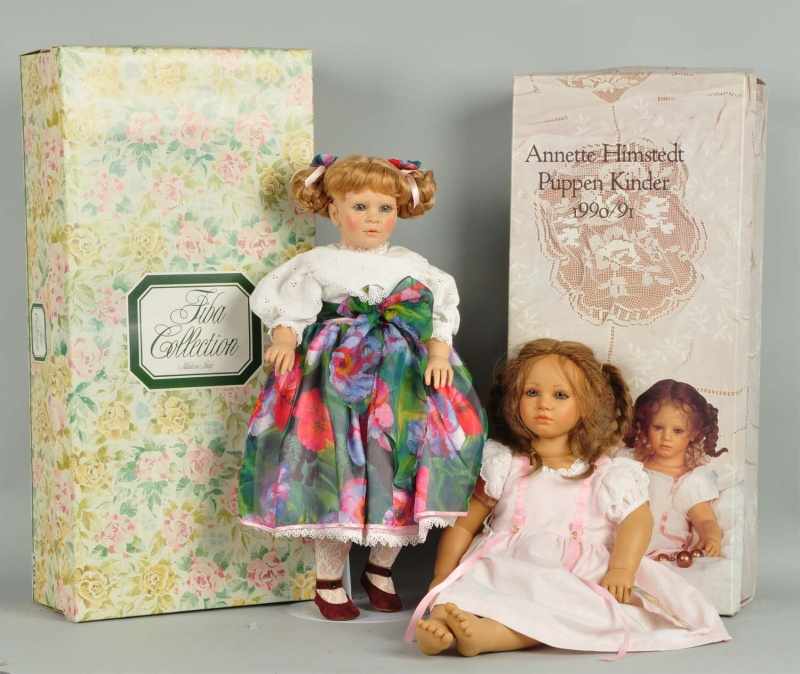 Appraisal: Lot of Vinyl Artist Dolls Description Annette Himstedt Fiene from