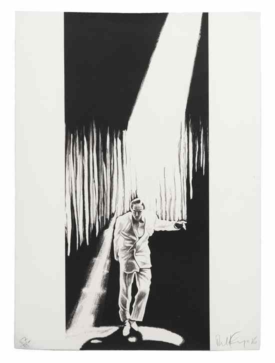 Appraisal: Robert Longo American b The Entertainer lithograph edition signed Robert