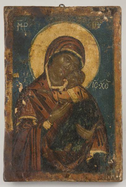 Appraisal: Provincial Russian Icon th century gesso prepared panel with polychrome