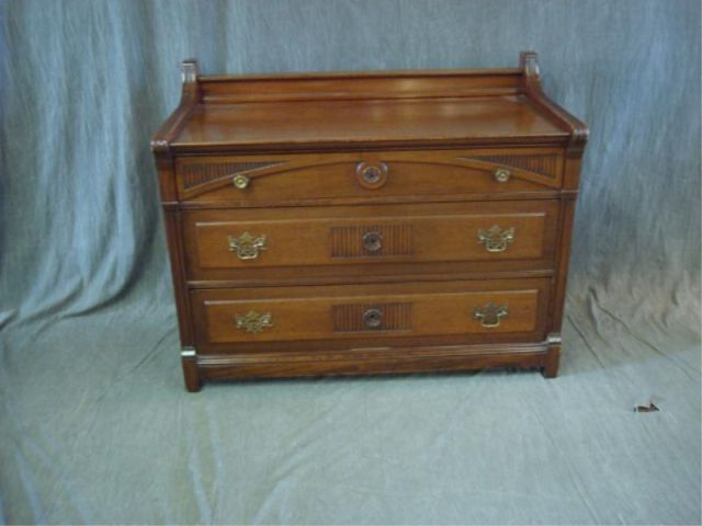 Appraisal: Victorian Walnut Drawer Chest From a Washington Heights NYC estate