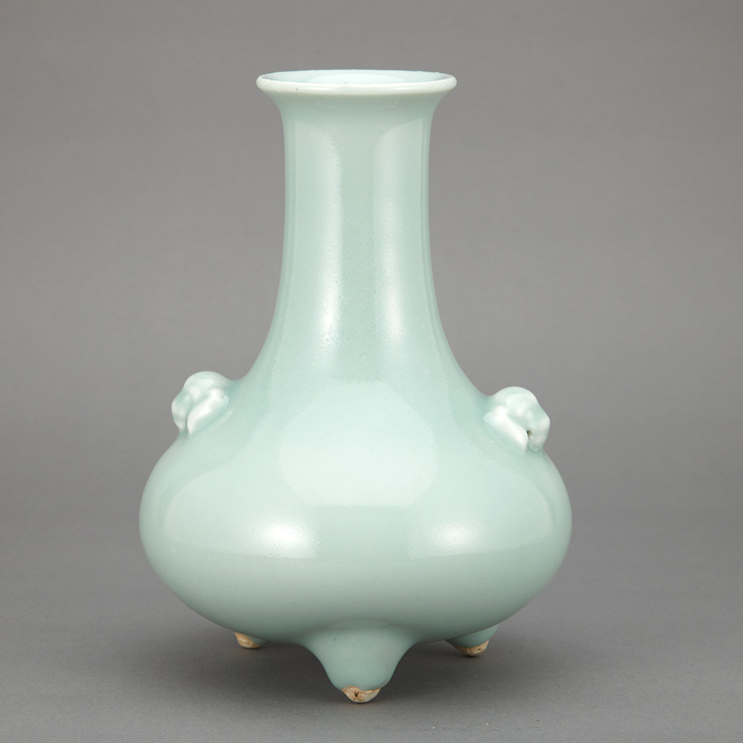 Appraisal: Chinese Celadon Glazed Porcelain Vase th Century The squat globular