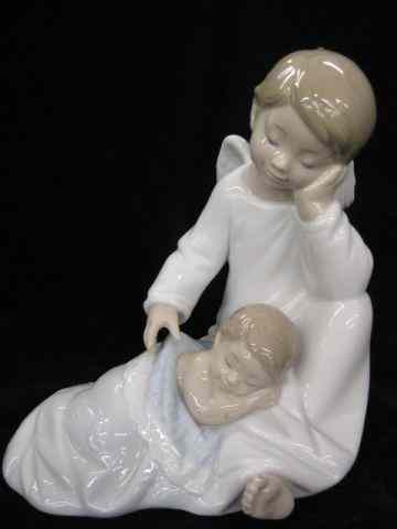 Appraisal: Lladro Figurine ''Angel with Sleeping Child'' '' excellent