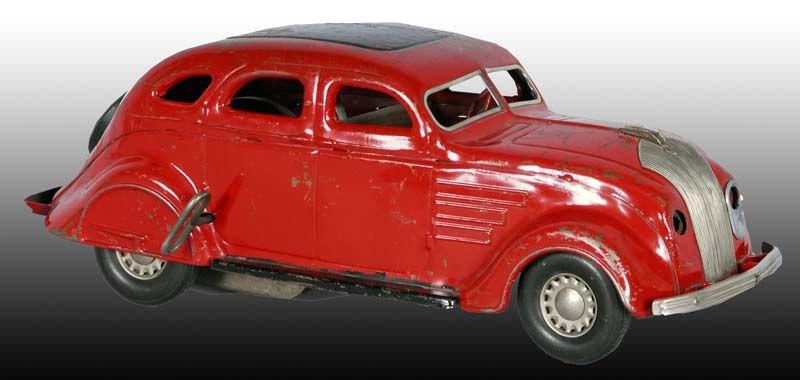 Appraisal: Pressed Steel Cor-Cor Chrysler Air-Flo Toy Description '' L Circa