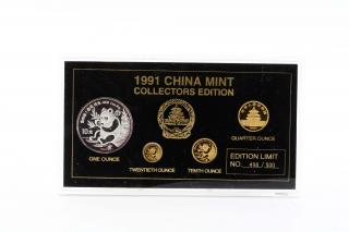 Appraisal: Chinese Collection Edition Proof Set Endangered Wildlife Silver Proof Set