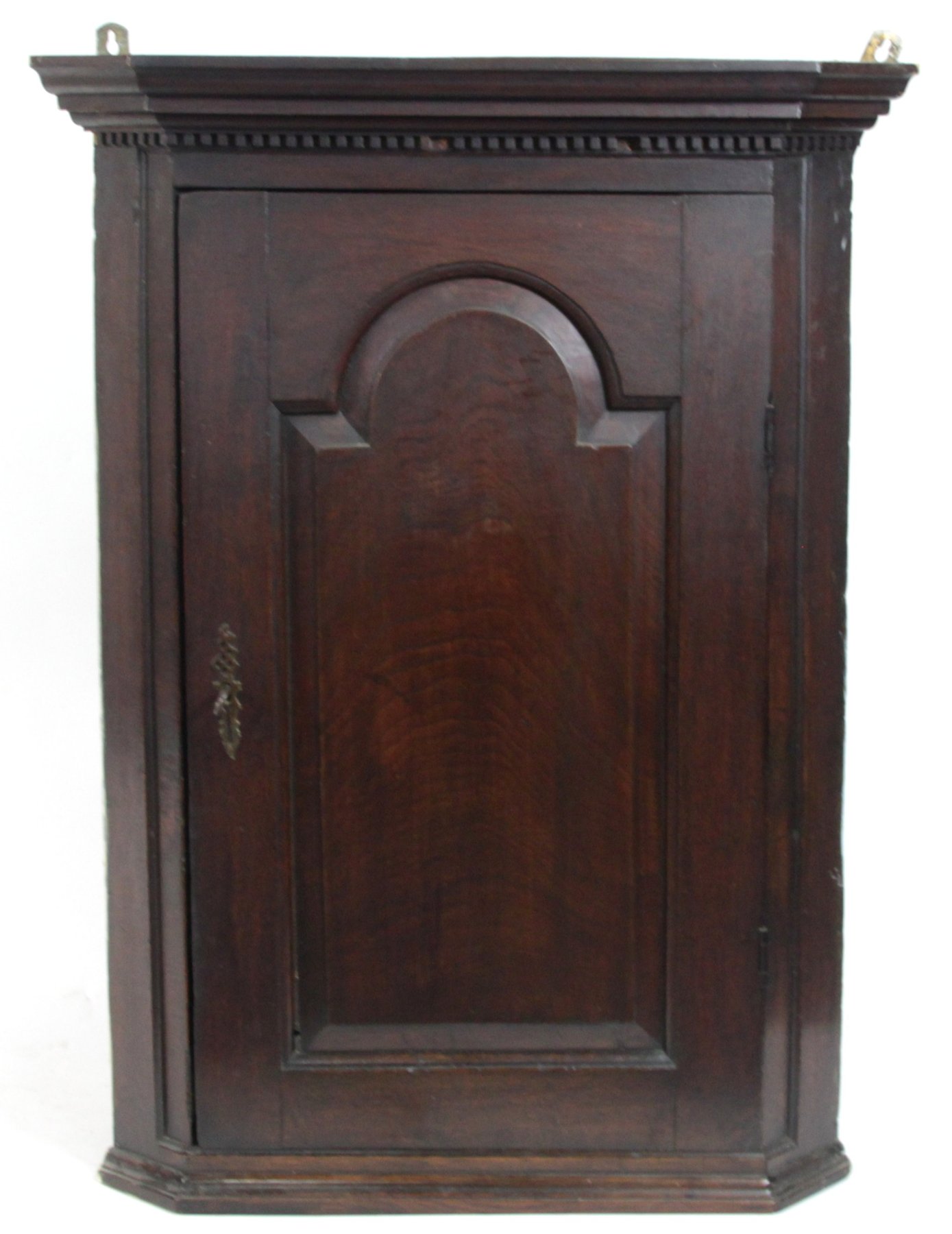 Appraisal: An th Century oak hanging cupboard with fielded panel door