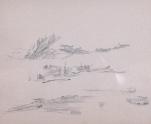 Appraisal: Theodore Clement Steele - Studies of Landscapes Graphite on paper