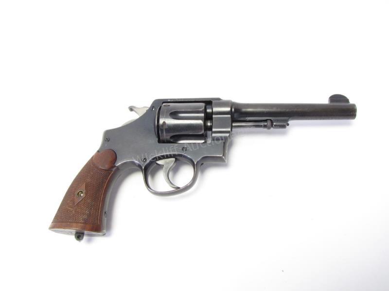 Appraisal: S W U S Service Model Hand Ejector Revolver-Round barrel