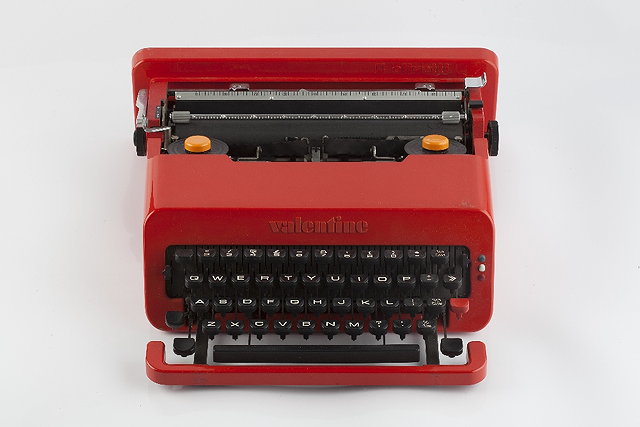 Appraisal: Ettore Sottsass British - for Olivetti'Valentine' portable typewriterwith black plastic