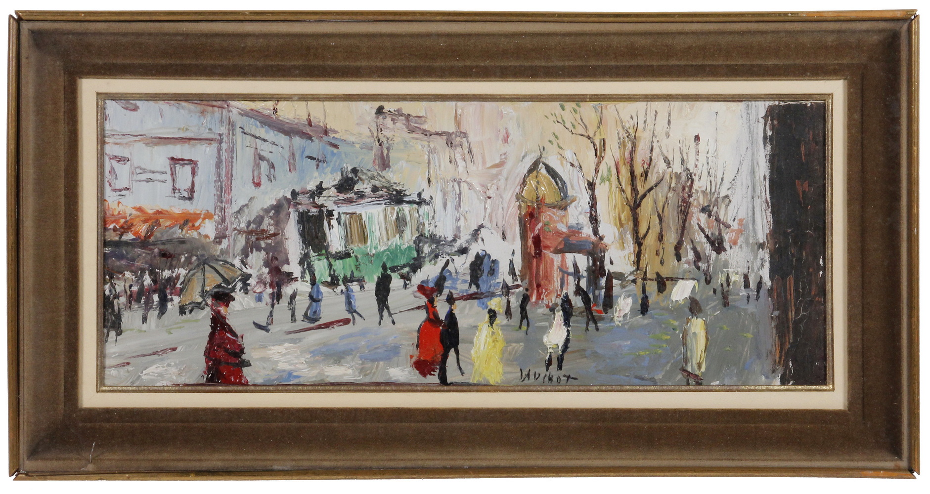 Appraisal: GABRIEL DAUCHOT FRANCE - Paris Street oil on linen signed