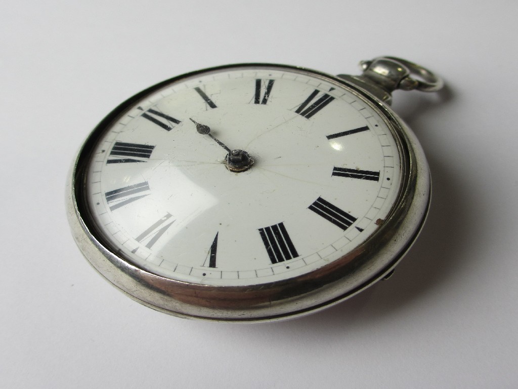 Appraisal: A Victorian silver pair cased pocket watch