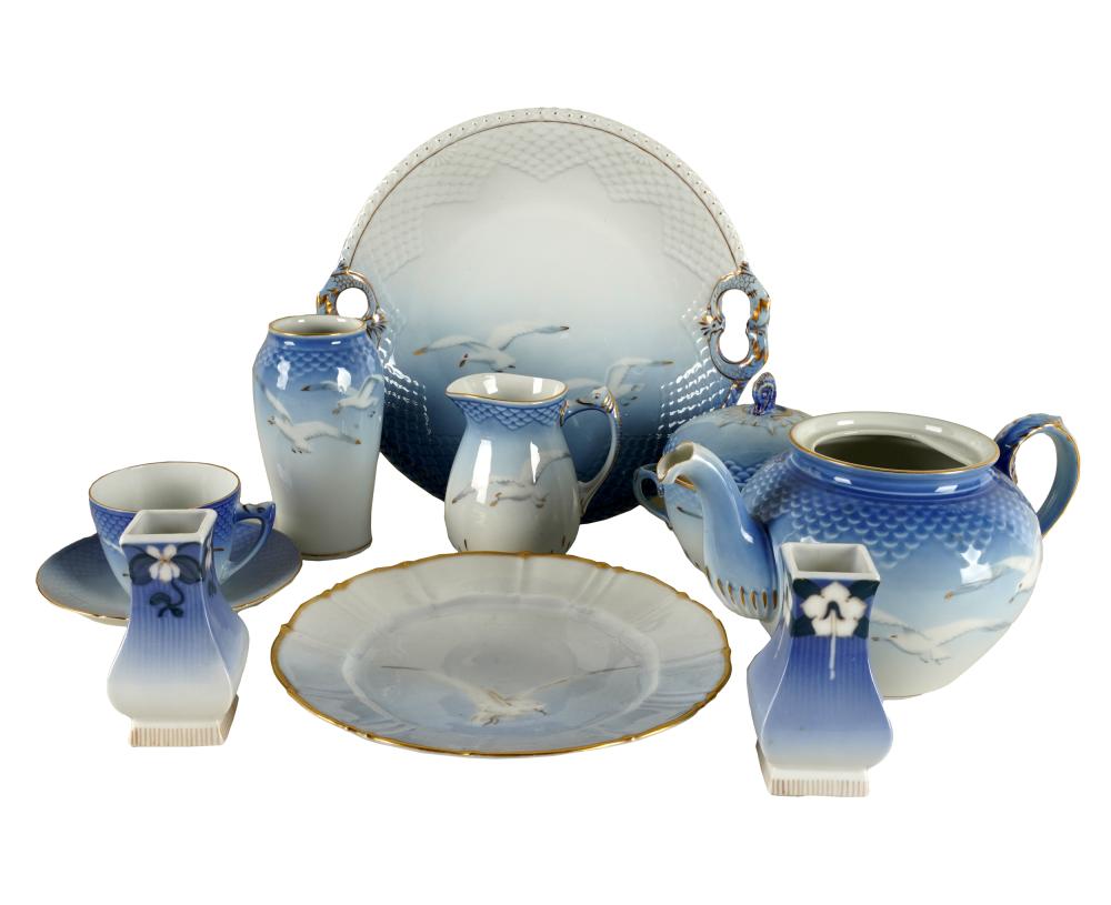 Appraisal: BING GRONDAHL PORCELAIN TEA SERVICEprinted factory marks an assembled partial