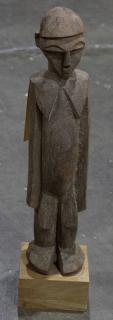 Appraisal: lot of Lobi Burkina Faso cubistic standing figure with long