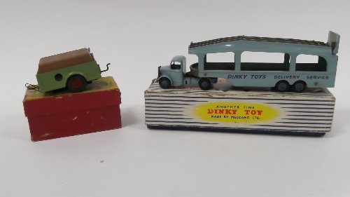 Appraisal: A Dinky Toys No Pullmore car transporter and a Britain's