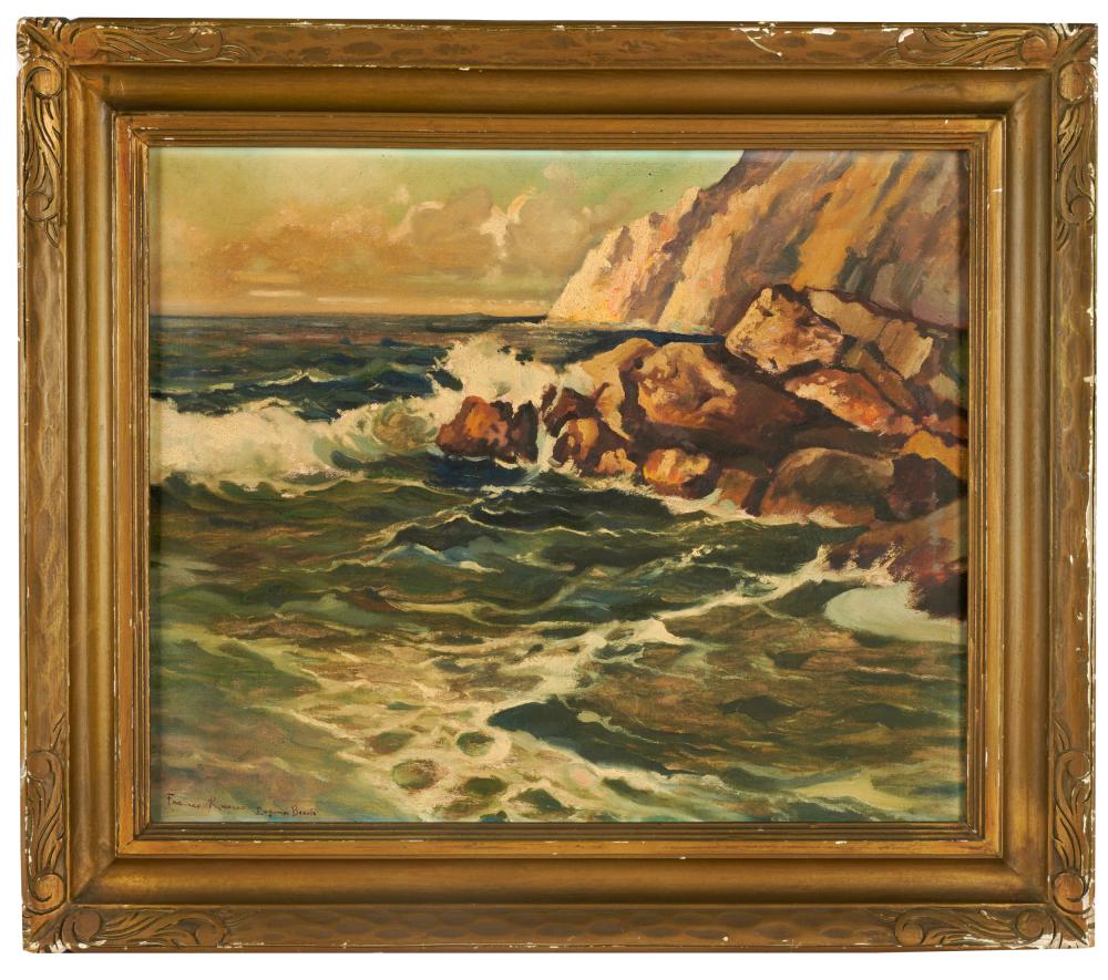 Appraisal: TH CENTURY LAGUNA BEACHoil on canvas signed and titled lower