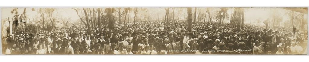 Appraisal: A huge crowd gathered for the first concert of the