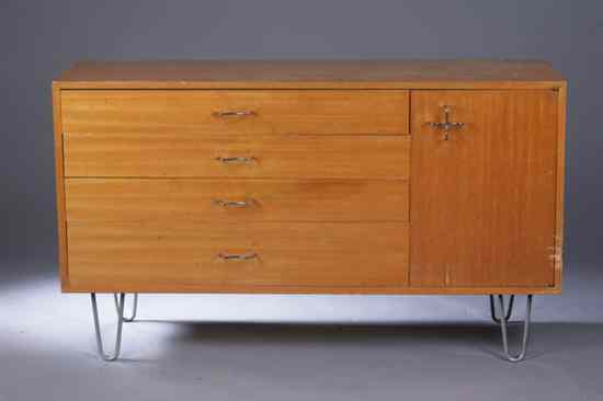 Appraisal: MID-CENTURY MODERN GEORGE NELSON PRIMAVERA WOOD CABINET Designed by George