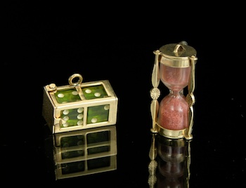 Appraisal: A Lot of Two Charms - An Hour Glass and