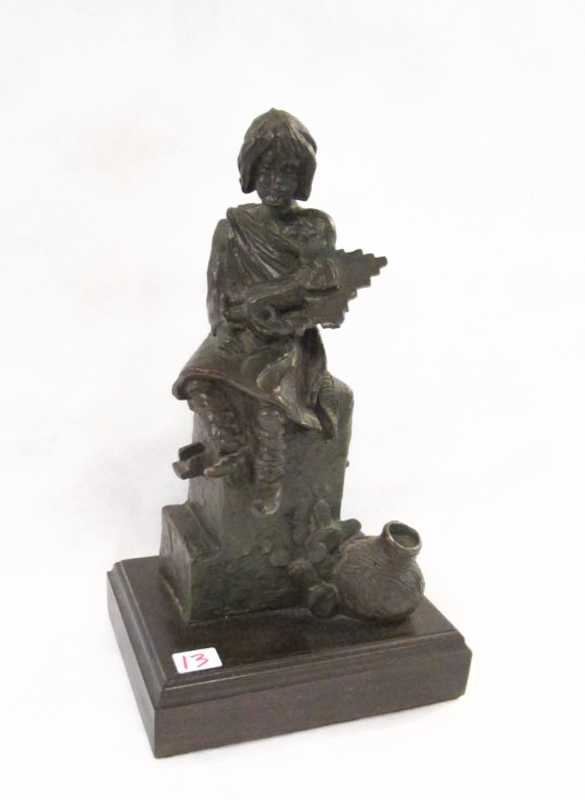 Appraisal: JOHN MORTENSEN BRONZE SCULPTURE Wyoming st century Shalako Maiden a