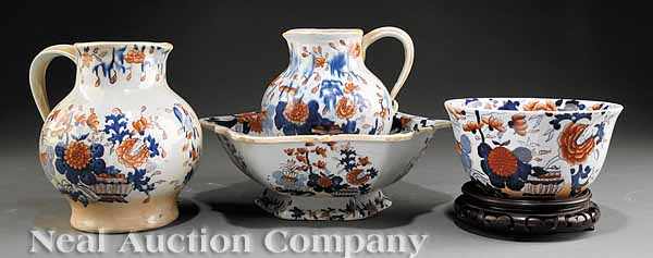 Appraisal: Four Mason's Ironstone Imari Motif Table Articles c - comprising