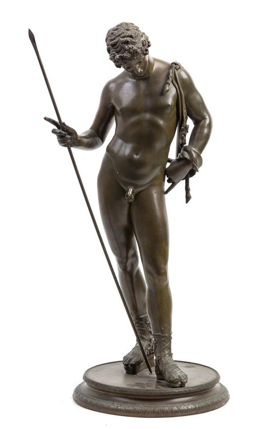 Appraisal: Sale Lot An Italian Bronze Figure after the antique th