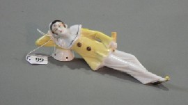 Appraisal: A Fine Goebel porcelain Art Deco figure of reclining Pierrot