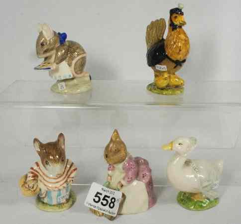 Appraisal: Royal Albert Beatrix Potter Figures Hunca Munca Sweeping Mrs Tittlemouse