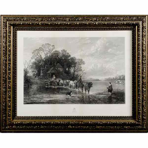 Appraisal: The Nearest Way in Summer Time Engraving published by Gambert